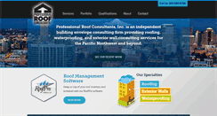 Desktop Screenshot of professionalroofconsultants.com